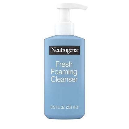 Neutrogena Fresh Foaming Facial Cleanser - All-In-One Makeup Remover Face Wash for Normal to Oily Skin, Soap-Free, Non-Comedogenic, 8.5 fl. oz