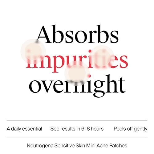 Neutrogena Mini Acne Patches for Sensitive Skin, Small Hydrocolloid Acne Spot Treatment, Reduces Blemishes in 6-8 Hours, 36 Count - görsel 8