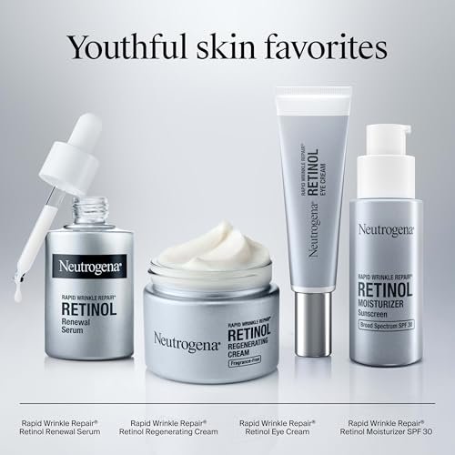 Neutrogena Rapid Wrinkle Repair Retinol Renewal Serum – Lightweight Anti-Aging Facial Serum with Pure Retinol & Antioxidants, 1 fl oz - görsel 16
