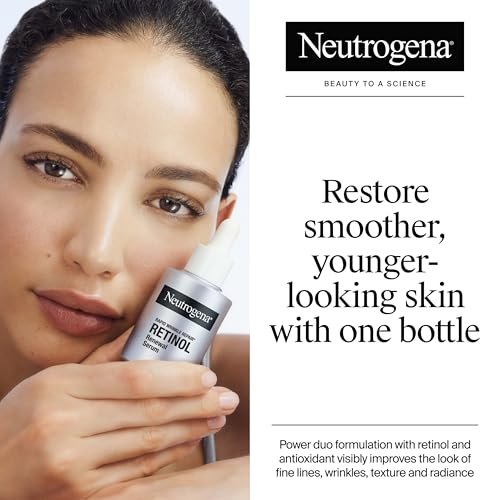 Neutrogena Rapid Wrinkle Repair Retinol Renewal Serum – Lightweight Anti-Aging Facial Serum with Pure Retinol & Antioxidants, 1 fl oz - görsel 4