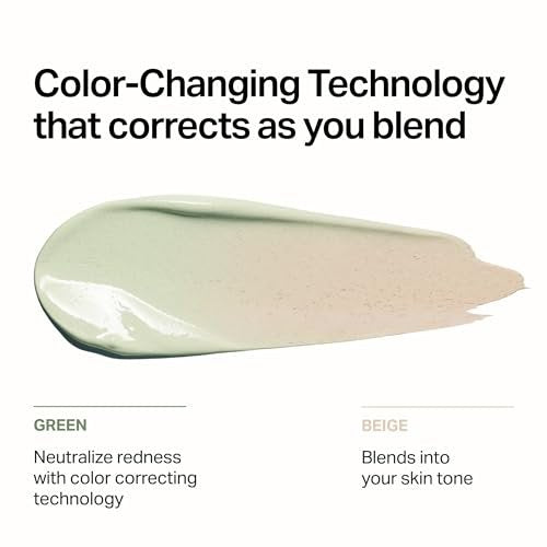 Meebak Cica Redness Solution Sunscreen SPF 50 - Color Corrector Green to Beige CC Cream with Centella and Ceramide for Fair-to-Medium Skin Tones Avelisse