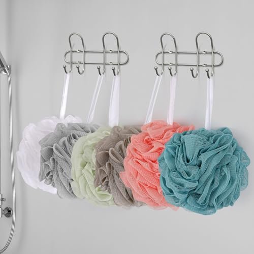 BTYMS Large Loofah Bath Sponge 75g/Pc - XL Exfoliating Puffs Shower Scrunchies Mesh Pouf for Body - Pack of 6 - görsel 12