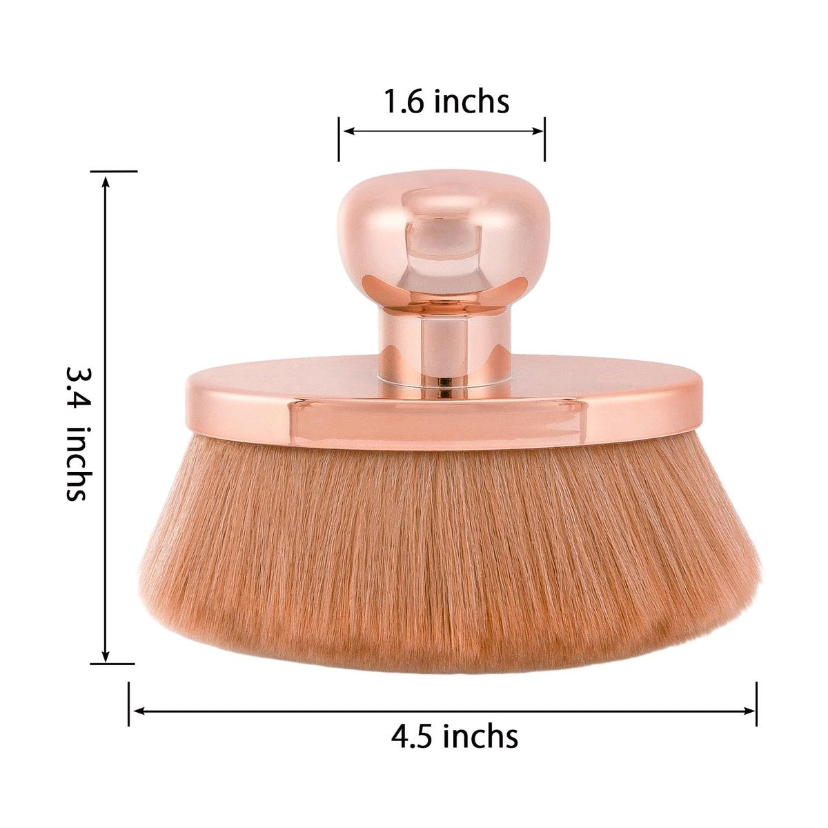 UNIMEIX Blend & Blur Extra Large Body Makeup Brush with Drawstring Bag - RoseGold Avelisse