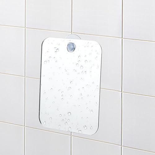 Ranjaner Shatterproof Shower Mirror for Shaving – 6.7x5.1 inch Silver Acrylic Wall Hanging Handheld Locker Mirror - görsel 10