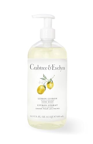Crabtree & Evelyn Lemon Citron Hand Wash – 16.9 fl oz (500ml) | Gentle Cleansing & Uplifting Citrus Fragrance - görsel 2