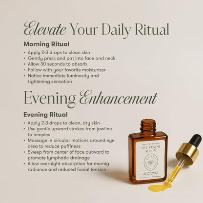 KUSHI Bee Venom Serum – Hydrating & Firming Face Serum for Radiant, Youthful-Looking Skin – Cruelty-Free, No Parabens or Sulfates – 15ml Avelisse