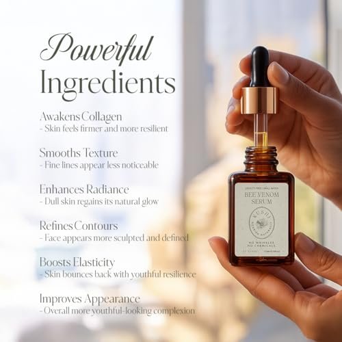 KUSHI Bee Venom Serum – Hydrating & Firming Face Serum for Radiant, Youthful-Looking Skin – Cruelty-Free, No Parabens or Sulfates – 15ml Avelisse