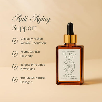 KUSHI Bee Venom Serum – Hydrating & Firming Face Serum for Radiant, Youthful-Looking Skin – Cruelty-Free, No Parabens or Sulfates – 15ml Avelisse