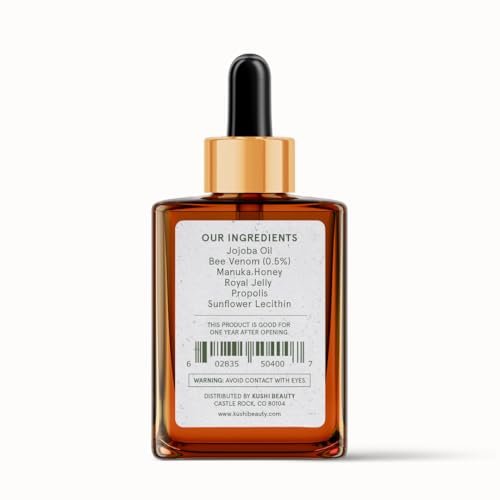 KUSHI Bee Venom Serum – Hydrating & Firming Face Serum for Radiant, Youthful-Looking Skin – Cruelty-Free, No Parabens or Sulfates – 15ml Avelisse