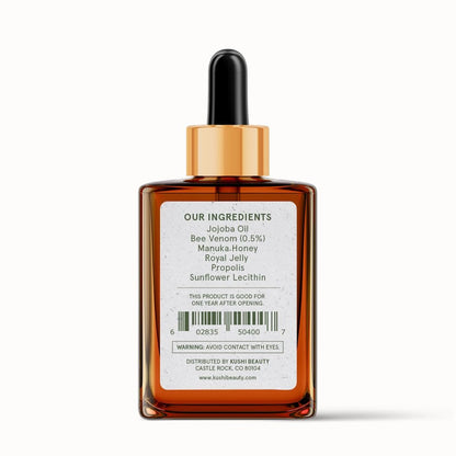 KUSHI Bee Venom Serum – Hydrating & Firming Face Serum for Radiant, Youthful-Looking Skin – Cruelty-Free, No Parabens or Sulfates – 15ml Avelisse