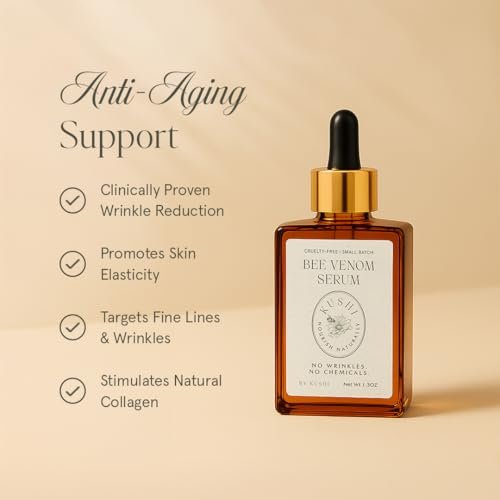 KUSHI Bee Venom Serum – Hydrating & Firming Face Serum for Radiant, Youthful-Looking Skin – Cruelty-Free, No Parabens or Sulfates – 15ml Avelisse