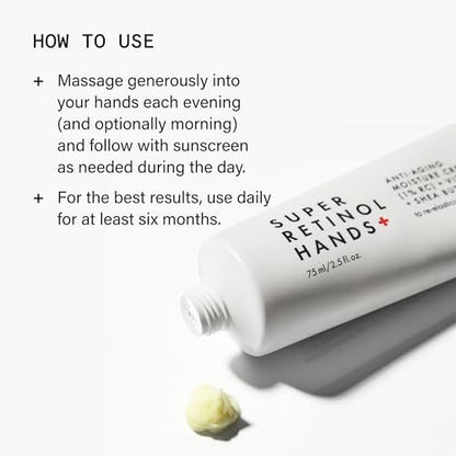 Beauty Pie Super Retinol Anti Aging Hand Cream – Age Spot Remover & Skin Firming Lotion, Fragrance Free, 2.5 fl oz Avelisse