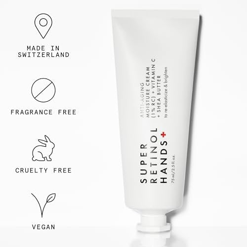 Beauty Pie Super Retinol Anti Aging Hand Cream – Age Spot Remover & Skin Firming Lotion, Fragrance Free, 2.5 fl oz Avelisse