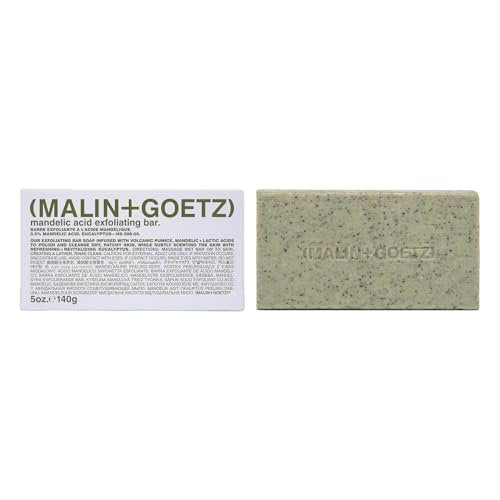MALIN+GOETZ Mandelic Acid Exfoliating Bar | Triple-Milled Exfoliating + Cleansing Bar | Mandelic Acid, Lactic Acid, Pumice + Eucalyptus | Smooths, Softens + Brightens Skin | Vegan + Cruelty-Free (5 oz) Avelisse