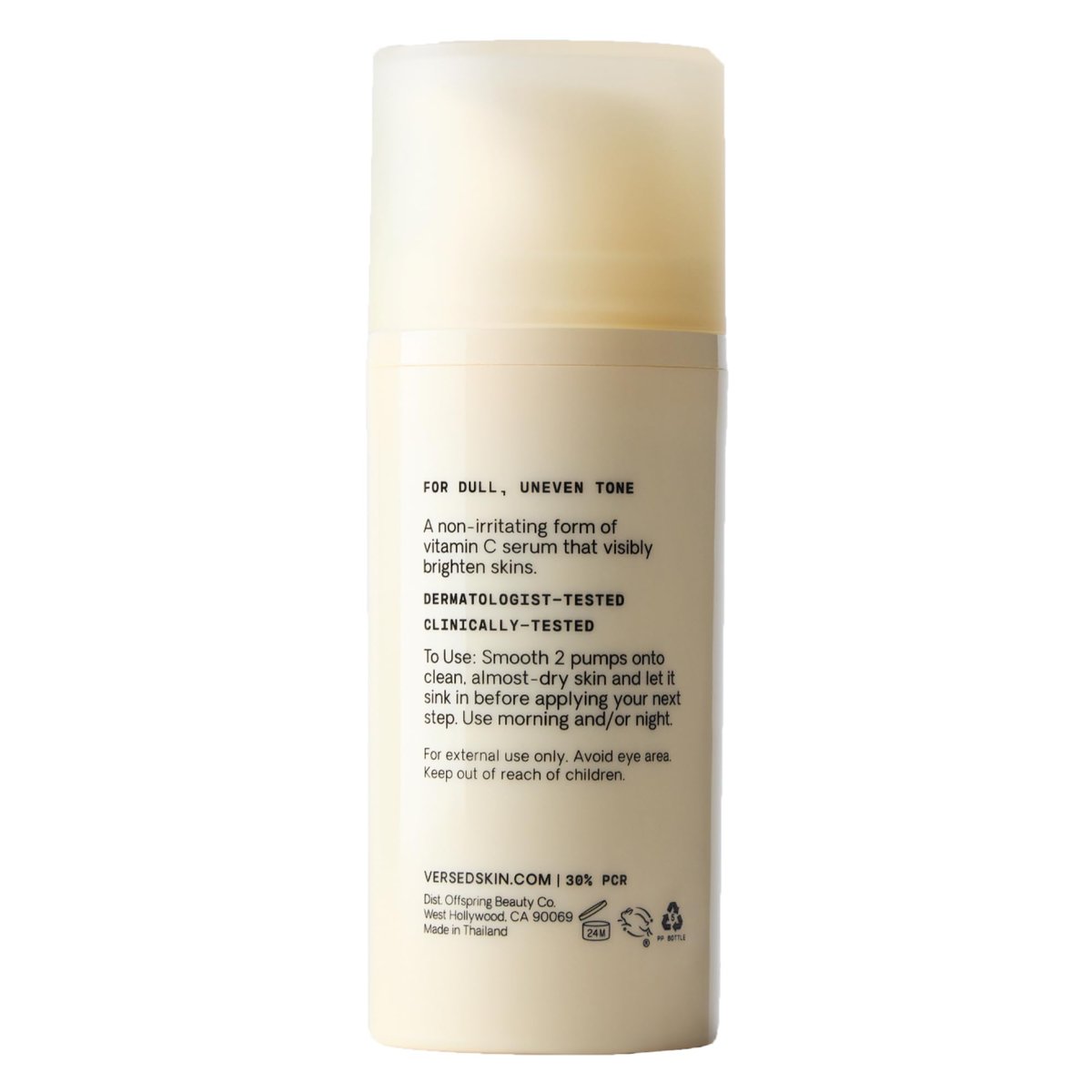 Versed Weekend Glow Vitamin C Serum for Face - Hydrating Face Serum with Niacinamide, Licorice Root & Vitamin C (1 fl oz) Avelisse