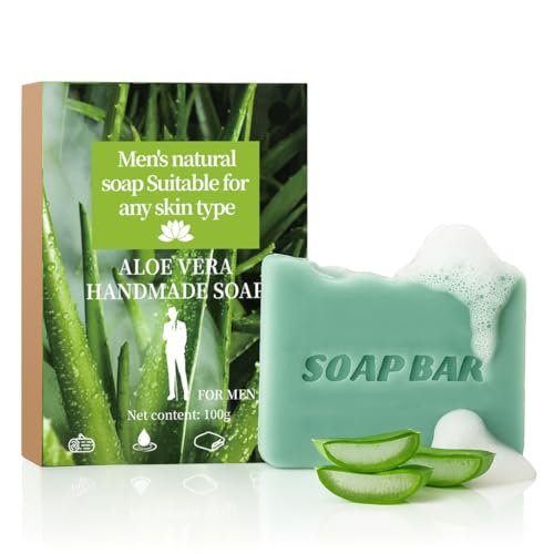 AppXynn Mens Bar Soap – Cold Pressed Natural Moisturizing Soap for Face & Body with Aloe Vera, 3.88 oz - görsel 6
