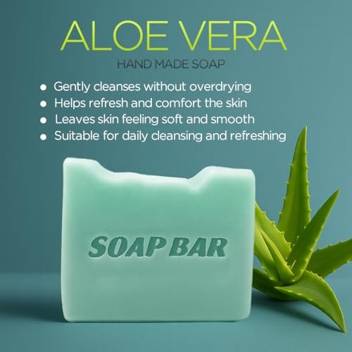 AppXynn Mens Bar Soap – Cold Pressed Natural Moisturizing Soap for Face & Body with Aloe Vera, 3.88 oz - görsel 10