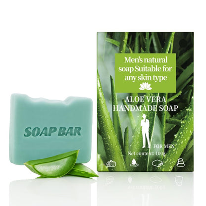 AppXynn Mens Bar Soap – Cold Pressed Natural Moisturizing Soap for Face & Body with Aloe Vera, 3.88 oz