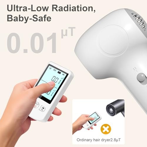 Cordless Baby Hair Dryer – Gentle Airflow Mini Hair Dryer with Charging Base for Kids, Travel Portable Design for Infant Delicate Skin Avelisse
