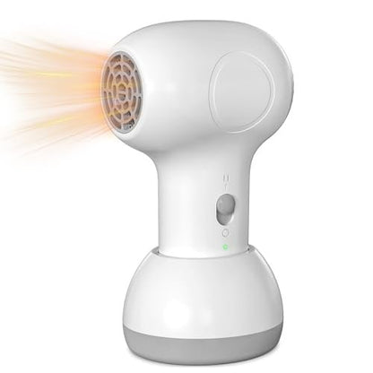 Cordless Baby Hair Dryer – Gentle Airflow Mini Hair Dryer with Charging Base for Kids, Travel Portable Design for Infant Delicate Skin Avelisse
