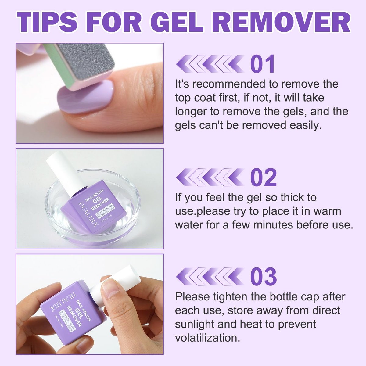 ISUNRISE Gel Nail Polish Remover – Professional Gel Remover Kit with Cuticle Pusher & Scraper, Quick & Easy Removal in 2-5 Minutes, No Foil or Wrapping Needed Avelisse