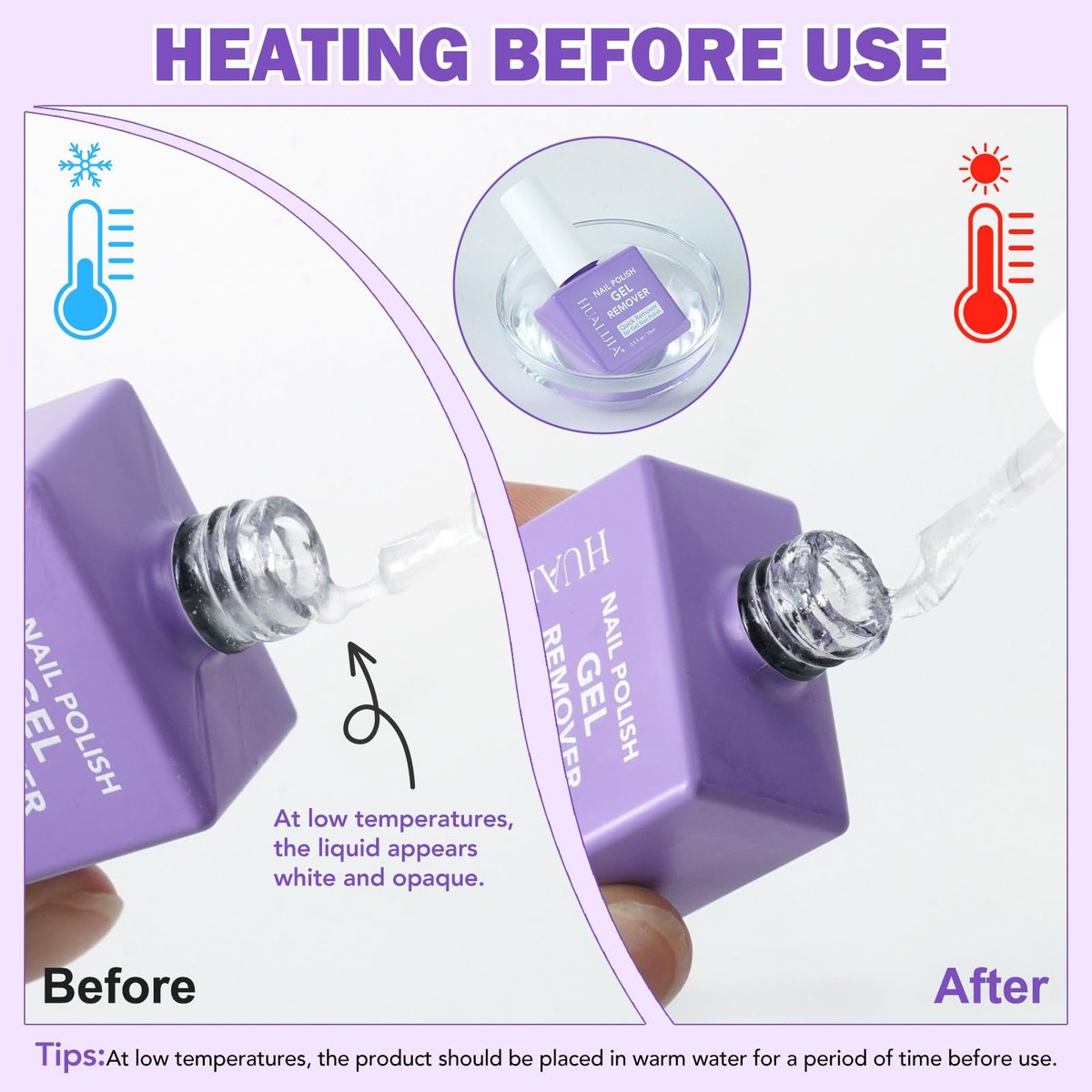 ISUNRISE Gel Nail Polish Remover – Professional Gel Remover Kit with Cuticle Pusher & Scraper, Quick & Easy Removal in 2-5 Minutes, No Foil or Wrapping Needed Avelisse
