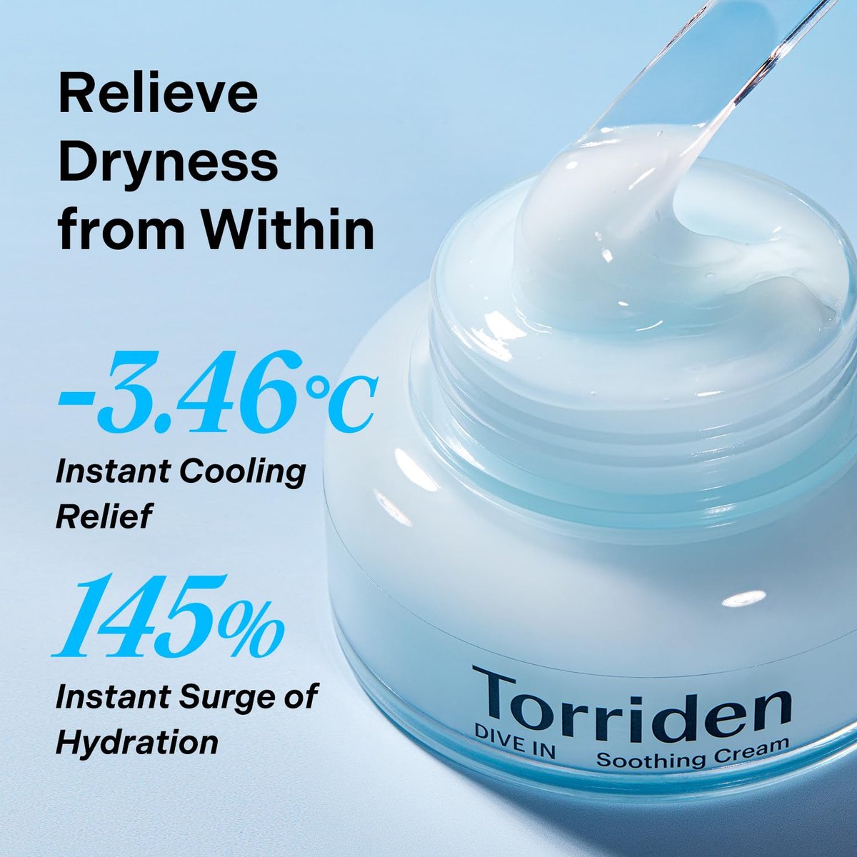 Torriden DIVE IN Serum 1.69 fl.oz. + Soothing Cream (Jar) 3.38 fl.oz. | Hyaluronic Acid Care Set | Deep Hydrating Skin Care for Glass Skin Avelisse