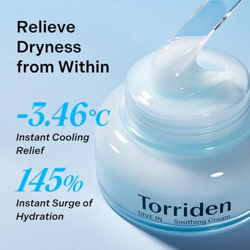 Torriden DIVE IN Serum 1.69 fl.oz. + Soothing Cream (Jar) 3.38 fl.oz. | Hyaluronic Acid Care Set | Deep Hydrating Skin Care for Glass Skin Avelisse