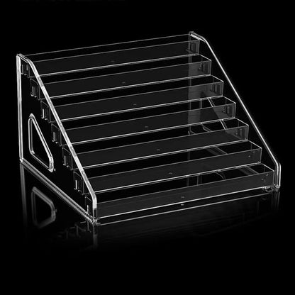 HIFILTURE 7 Layers Clear Nail Polish Organizer Holder Rack - Versatile Display Stand for Cosmetics, Sunglasses, Essential Oils, Lipsticks, and More Avelisse