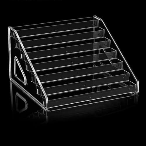 HIFILTURE 7 Layers Clear Nail Polish Organizer Holder Rack - Versatile Display Stand for Cosmetics, Sunglasses, Essential Oils, Lipsticks, and More Avelisse