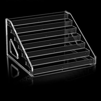 HIFILTURE 7 Layers Clear Nail Polish Organizer Holder Rack - Versatile Display Stand for Cosmetics, Sunglasses, Essential Oils, Lipsticks, and More Avelisse