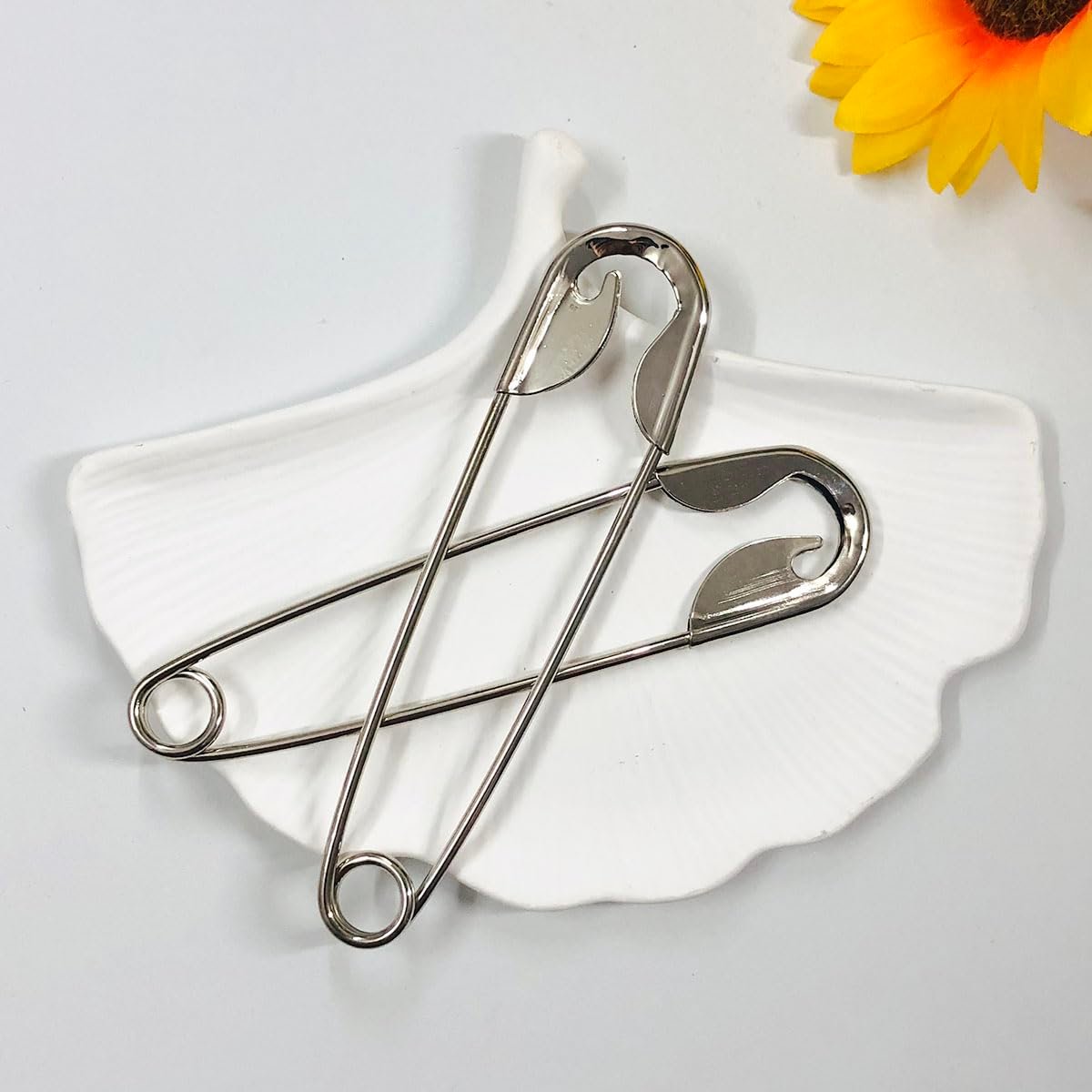 Silver Metal Hair Pins 2-Pack – Funny Pin Shape Design French Style Hair Stick Clips for Vintage Hairstyles - görsel 9