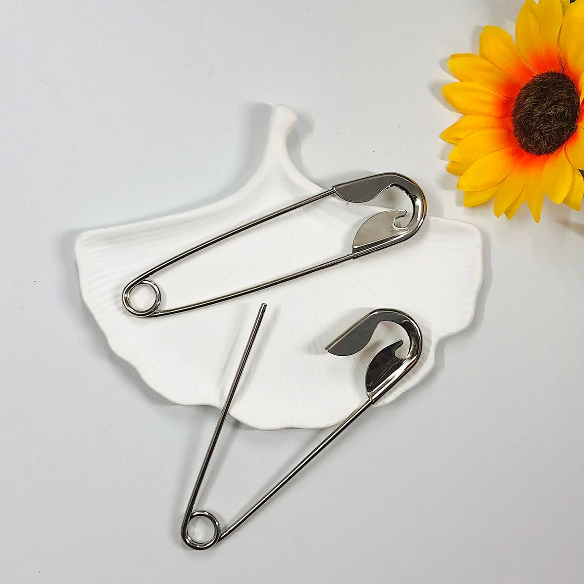 Silver Metal Hair Pins 2-Pack – Funny Pin Shape Design French Style Hair Stick Clips for Vintage Hairstyles - görsel 7
