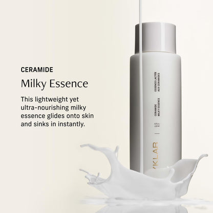 CYKLAR Ceramide Milky Essence – Unscented Body Lotion for Dry, Sensitive Skin – Lightweight Hydrating Ceramide Moisturizer with Polyglutamic Acid & Hydroxyethyl Urea - 8 fl oz Avelisse