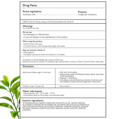 Shailee Antifungal Body Wash with Tea Tree Oil – 1% Tolnaftate for Ringworm, Back Acne, Jock Itch & Eczema – Antifungal Soap for Men & Women, 16.9 oz Avelisse
