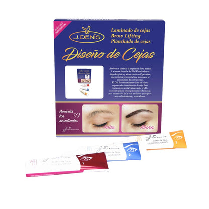 J. Denis Lamination Kit for Professional Brow Styling - Brow Pencil & Eyebrow Glue for Defined Brows (3 Count) Avelisse