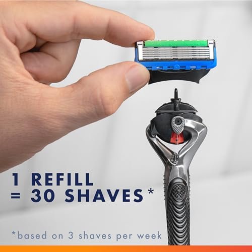 Gillette Fusion5 ProGlide Shaving Razor for Men – 1 Handle + 8 Blade Refills Avelisse