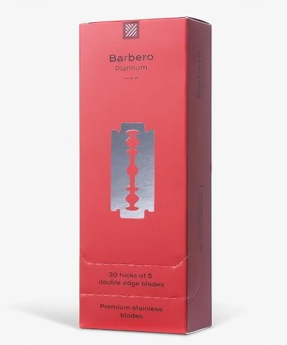 100 Barbero Platinum Razor Blades – Premium Quality for Smooth Shave