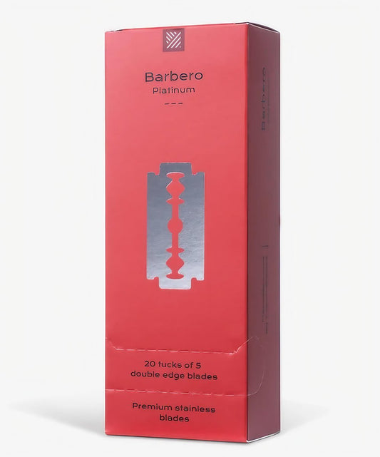 100 Barbero Platinum Razor Blades – Premium Quality for Smooth Shave