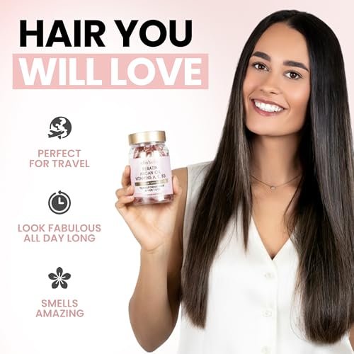 ELLA BELLA® Keratin Hair Serum with Argan Oil & Vitamins A, E, B5 – Anti-Frizz Night Repair Treatment for Smooth, Shiny Hair Avelisse