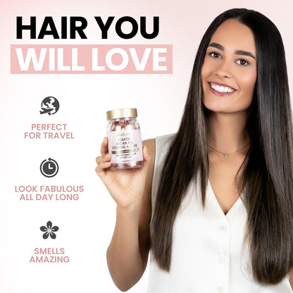 ELLA BELLA® Keratin Hair Serum with Argan Oil & Vitamins A, E, B5 – Anti-Frizz Night Repair Treatment for Smooth, Shiny Hair Avelisse