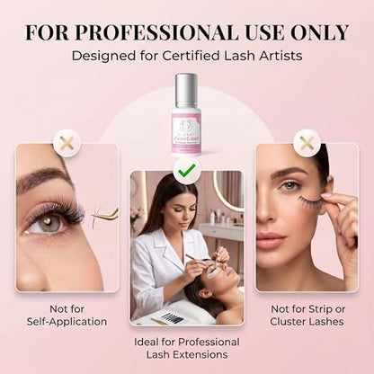 Everlast Strong Eyelash Extension Glue by Liore Lash – Black Adhesive for Classic & Volume Lashes, 0.5-1 Sec Fast Dry, 10 Weeks Retention