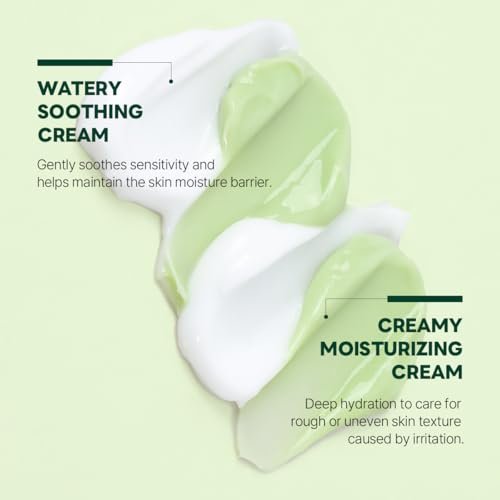 ROUND LAB Pine Cica Calming Cream Plus 60ml – Dual-Texture Soothing Moisturizer for Acne-Prone Skin, Sebum & Oil Control, Barrier Strengthening Avelisse