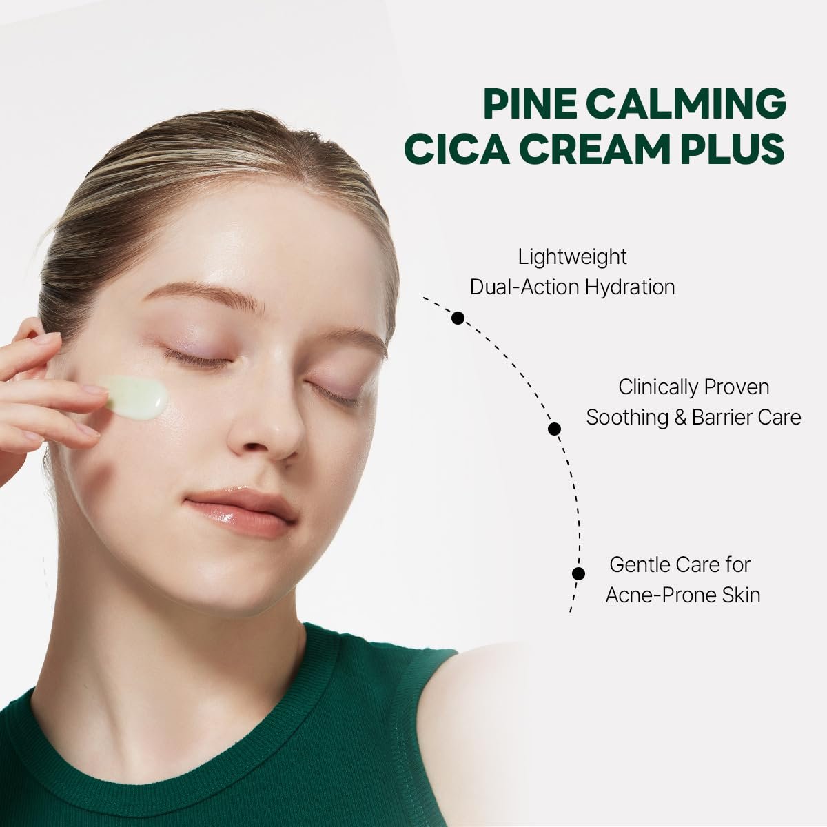 ROUND LAB Pine Cica Calming Cream Plus 60ml – Dual-Texture Soothing Moisturizer for Acne-Prone Skin, Sebum & Oil Control, Barrier Strengthening Avelisse