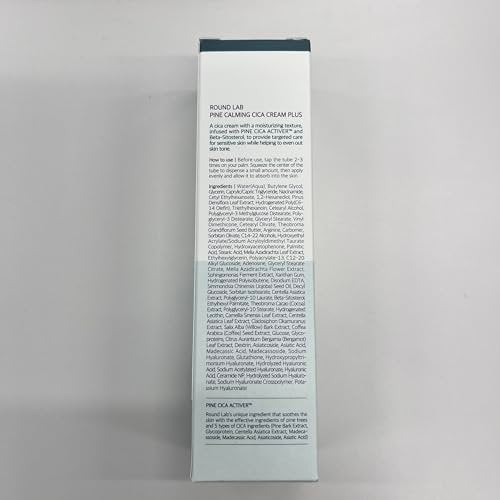 ROUND LAB Pine Cica Calming Cream Plus 60ml – Dual-Texture Soothing Moisturizer for Acne-Prone Skin, Sebum & Oil Control, Barrier Strengthening Avelisse