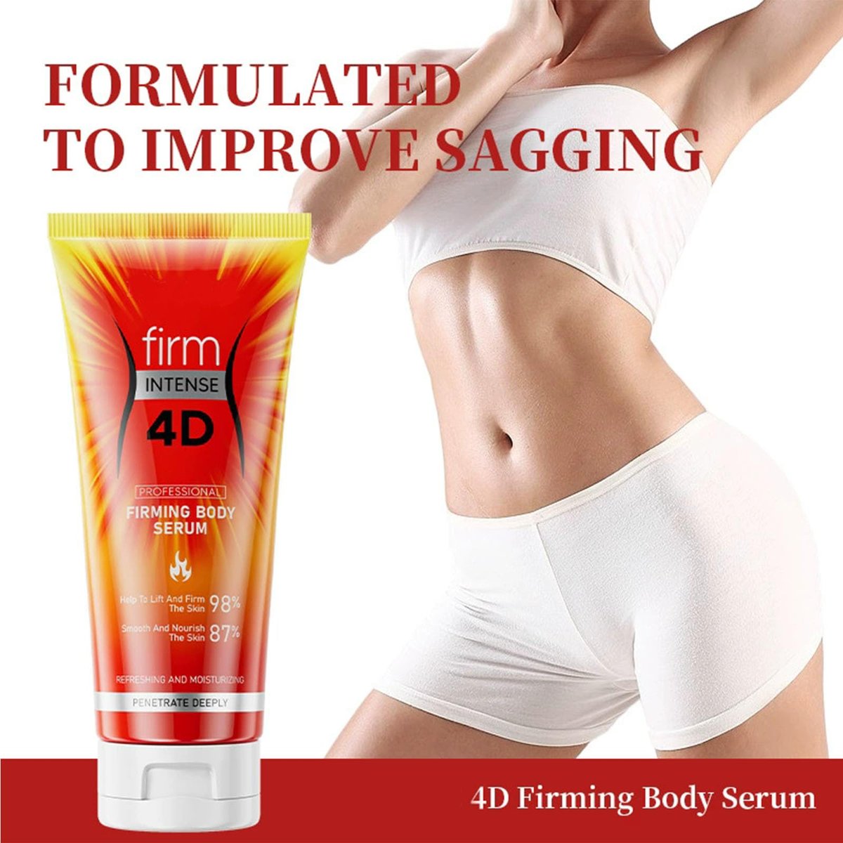 TUOSHITONG 2 Pcs Skin Tightening Cream for Body, Fat Burning Cream for Belly – Pre & Post Workout Massage Lotion for All Skin Types (3.53 oz Each) - görsel 3