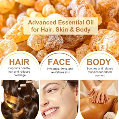 Shuangjia Frankincense Resin Oil for Face 2.02 fl.oz – Anti-Aging Serum Reduces Fine Lines & Wrinkles, Soothes & Repairs Skin, Deep Hydration for Body Avelisse