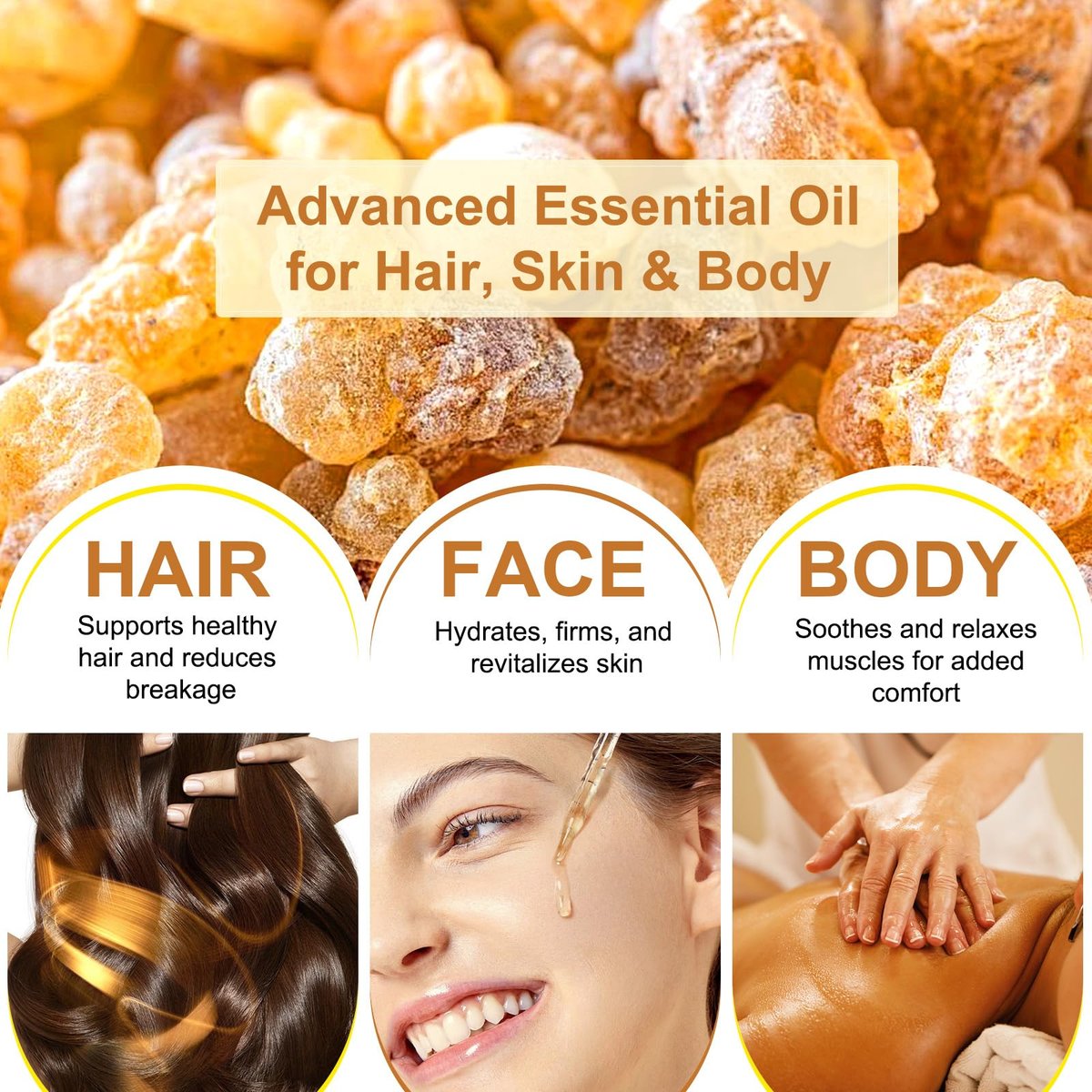 Shuangjia Frankincense Resin Oil for Face 2.02 fl.oz – Anti-Aging Serum Reduces Fine Lines & Wrinkles, Soothes & Repairs Skin, Deep Hydration for Body Avelisse