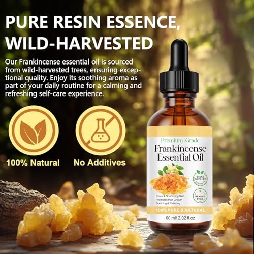 Shuangjia Frankincense Resin Oil for Face 2.02 fl.oz – Anti-Aging Serum Reduces Fine Lines & Wrinkles, Soothes & Repairs Skin, Deep Hydration for Body Avelisse