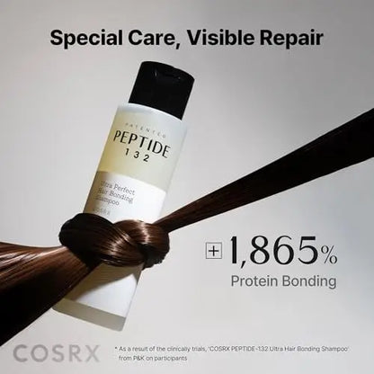 COSRX Peptide 132 Hair Bonding Shampoo - Daily Scalp Treatment for Dandruff, Repairs & Strengthens All Dry and Damaged Hair Types - 6.76 fl oz Avelisse